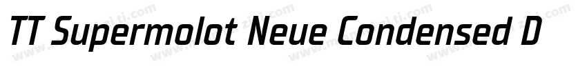 TT Supermolot Neue Condensed DmI字体转换